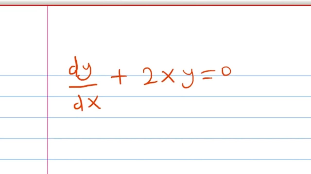 Differential Equations Seperable