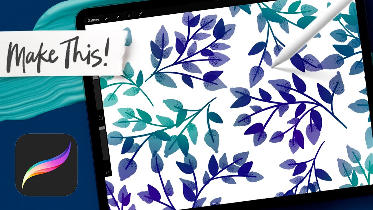 Бесшовная узорчатая кисть в Procreate | РАСШИРЕННОЕ РУКОВОДСТВО ПО PROCREATE