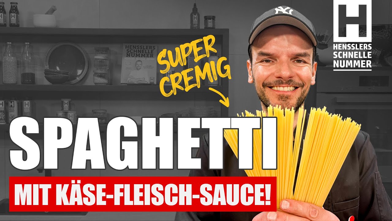 Spaghetti mit Käse-Fleisch-Sauce – richtig viel Geschmack!