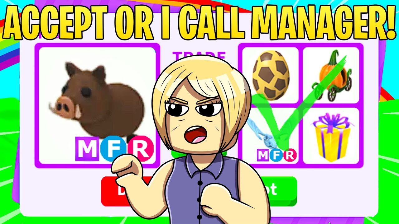 Я обменял своего МЕГА НЕОНОВОГО КАБАНА в Roblox Adopt Me