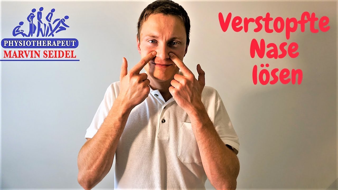 Verstopfte Nase lösen durch diese Massagetechniken
