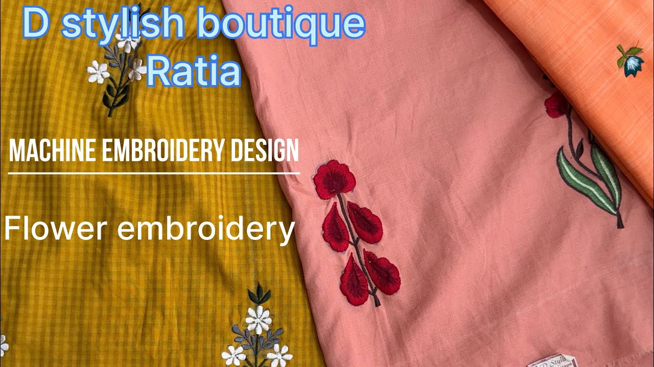 Flower embroidery design 2025