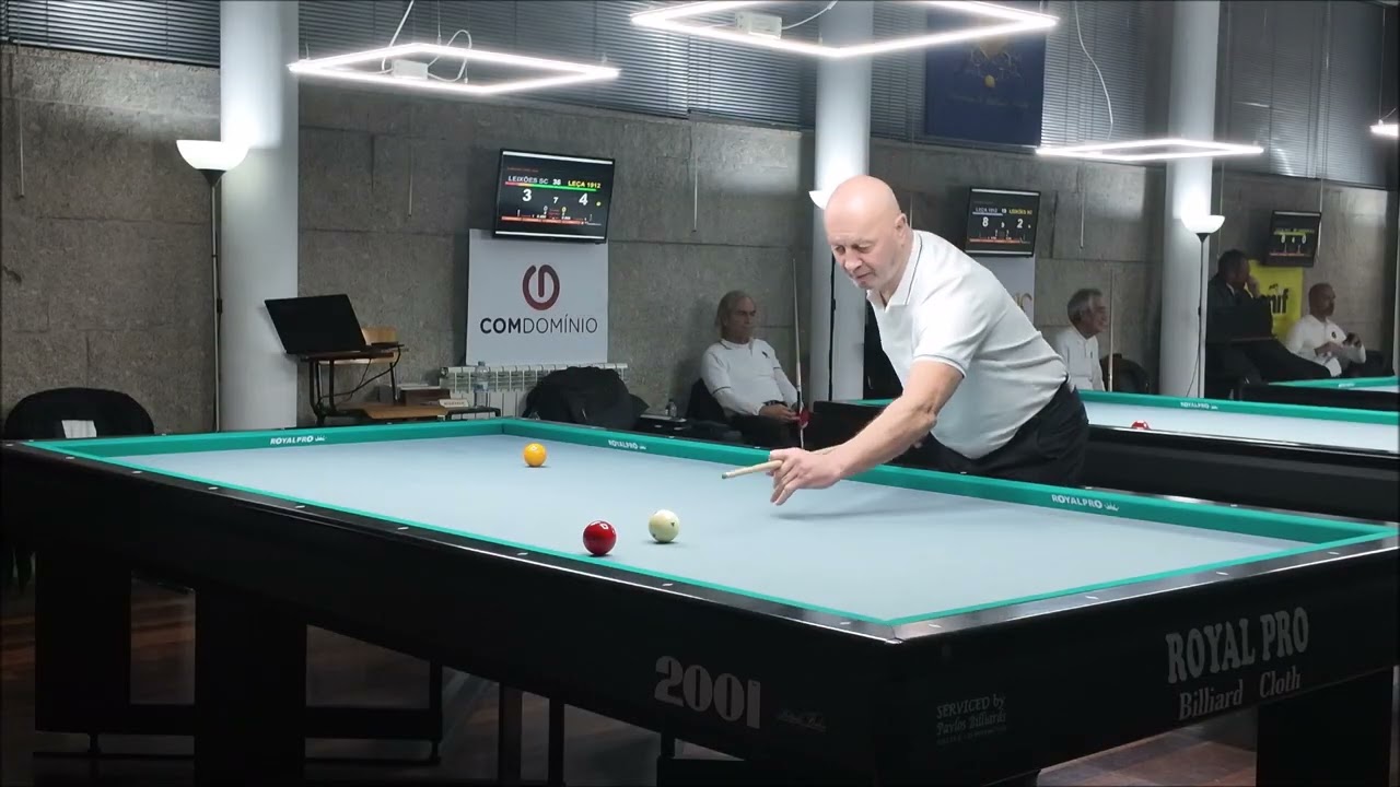 Bilhar Carambola: Alfredo Santos - Fernando Festas MAR2026