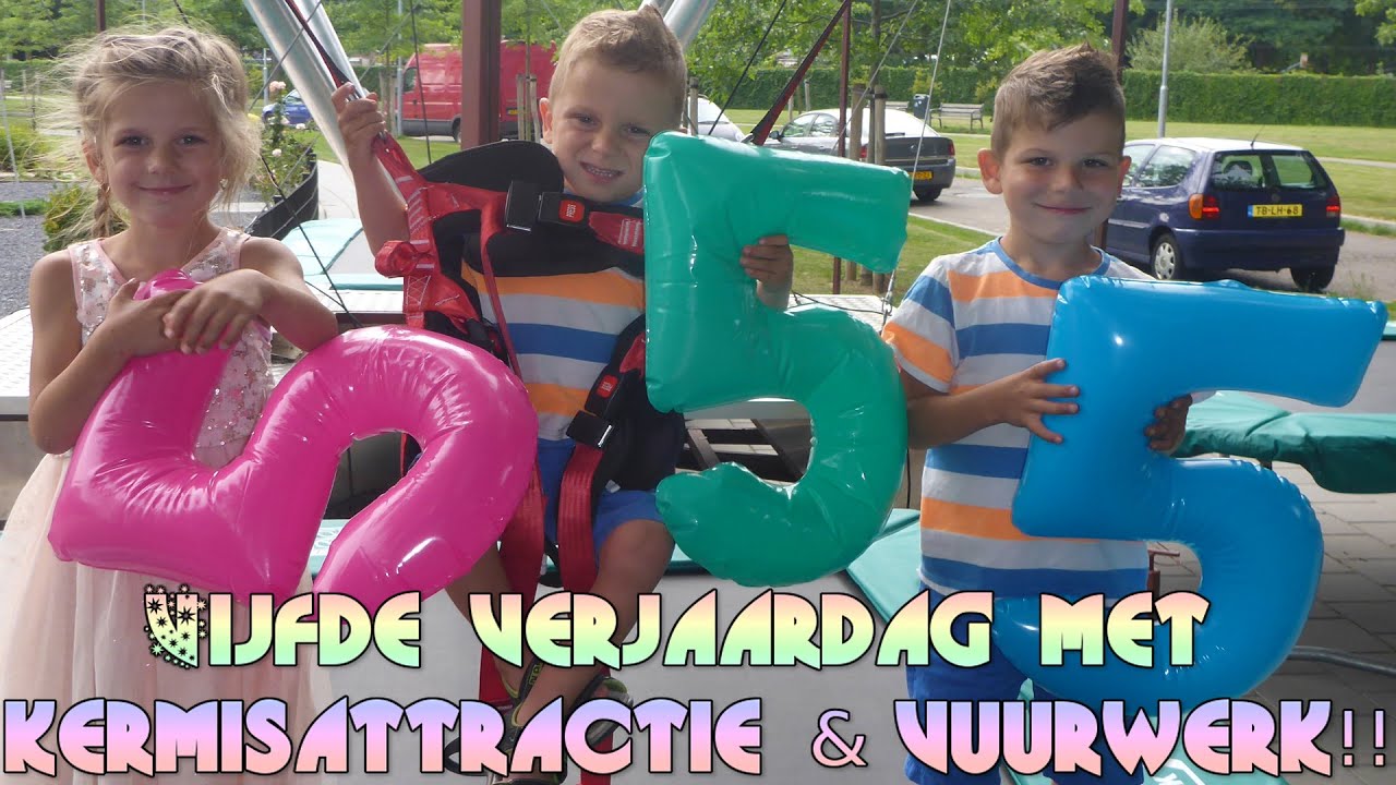 Vlog 241: 5de verjaardag met vuurwerk en kermisattractie voor de deur!!!