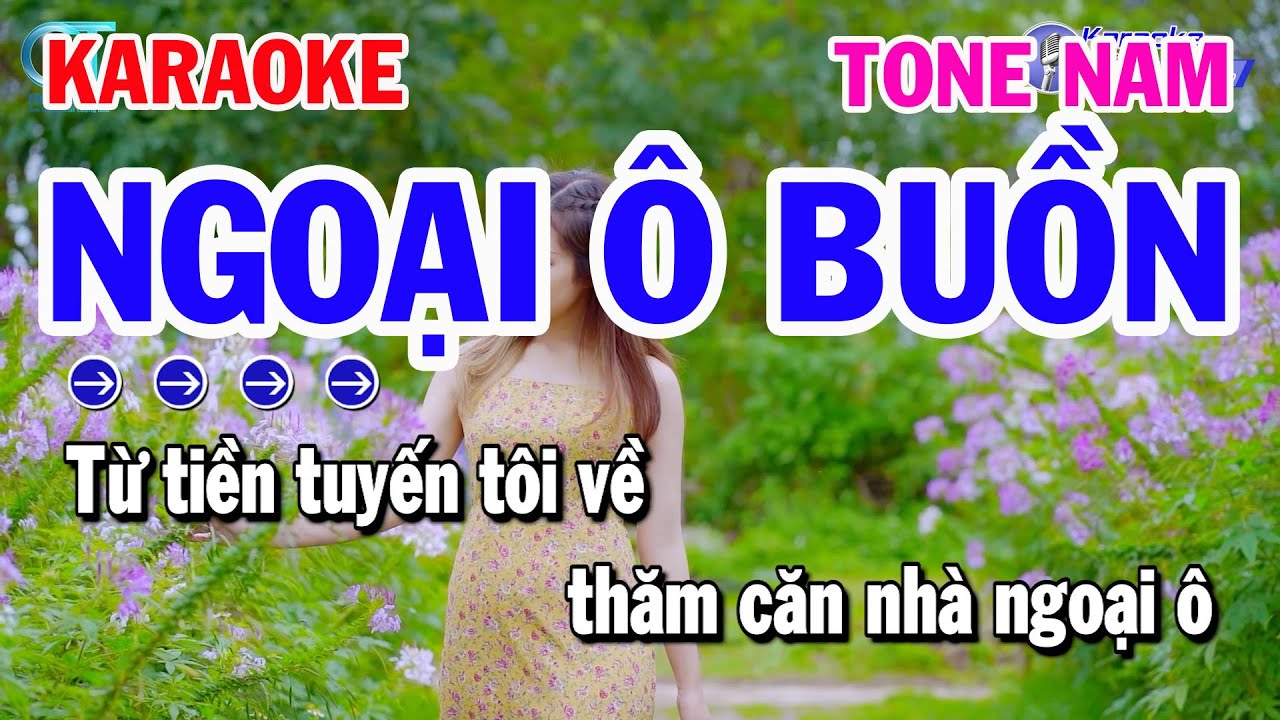 Ngoại &Ocirc; Buồn Karaoke Tone Nam Nhạc Sống