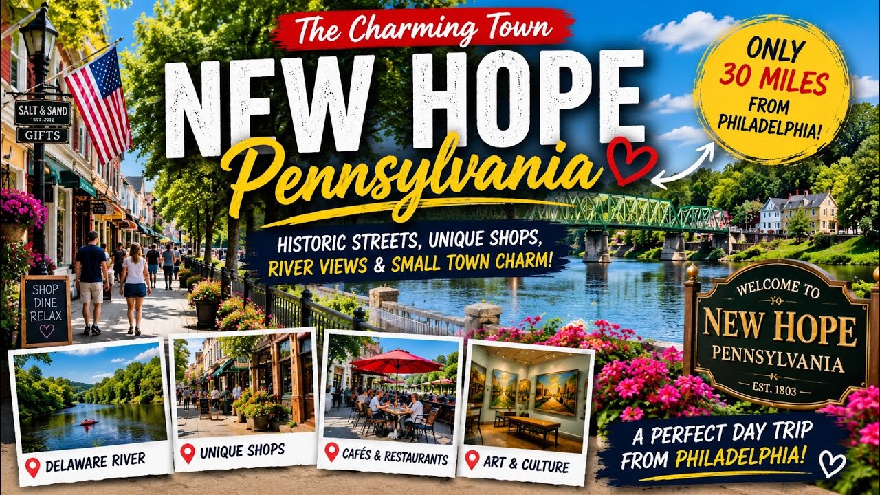 You Won&rsquo;t Believe This Town Is Only 30 Miles From Philadelphia! | New Hope PA