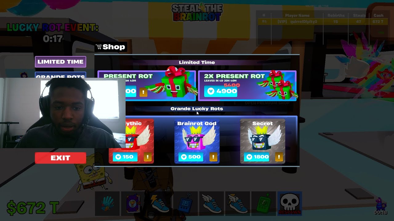 NEW Premium Shop Update In Fortnite Steal a Brainrot!
