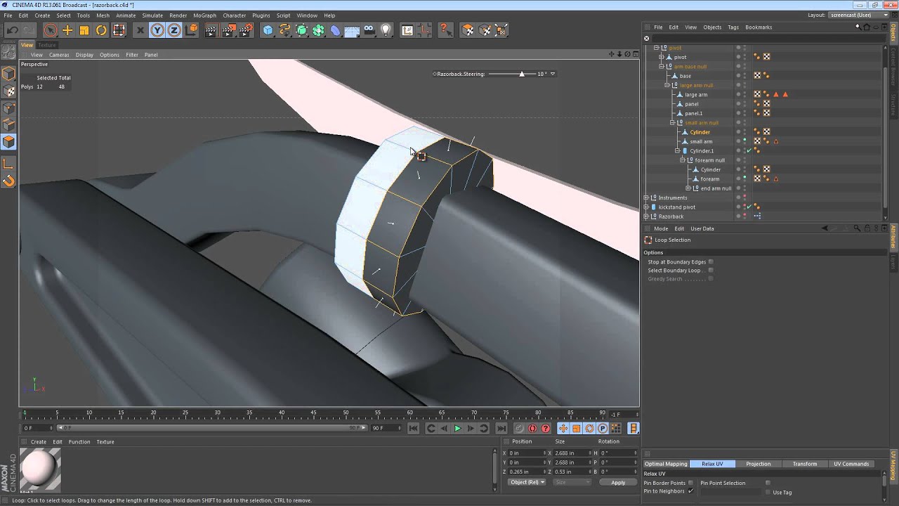 The Razorback Part 18 - Splitting the Upper Arm In
