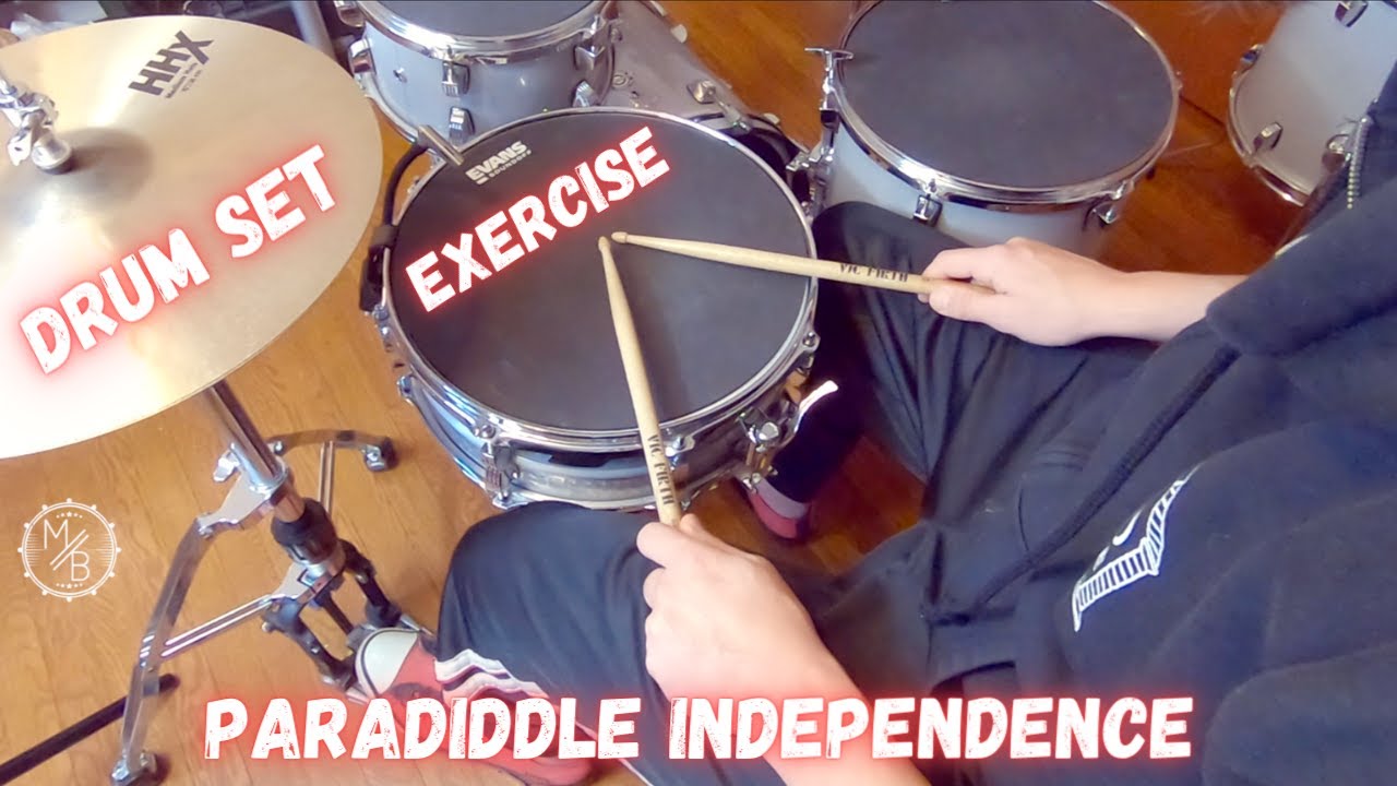 Drum set Paradiddle Independence