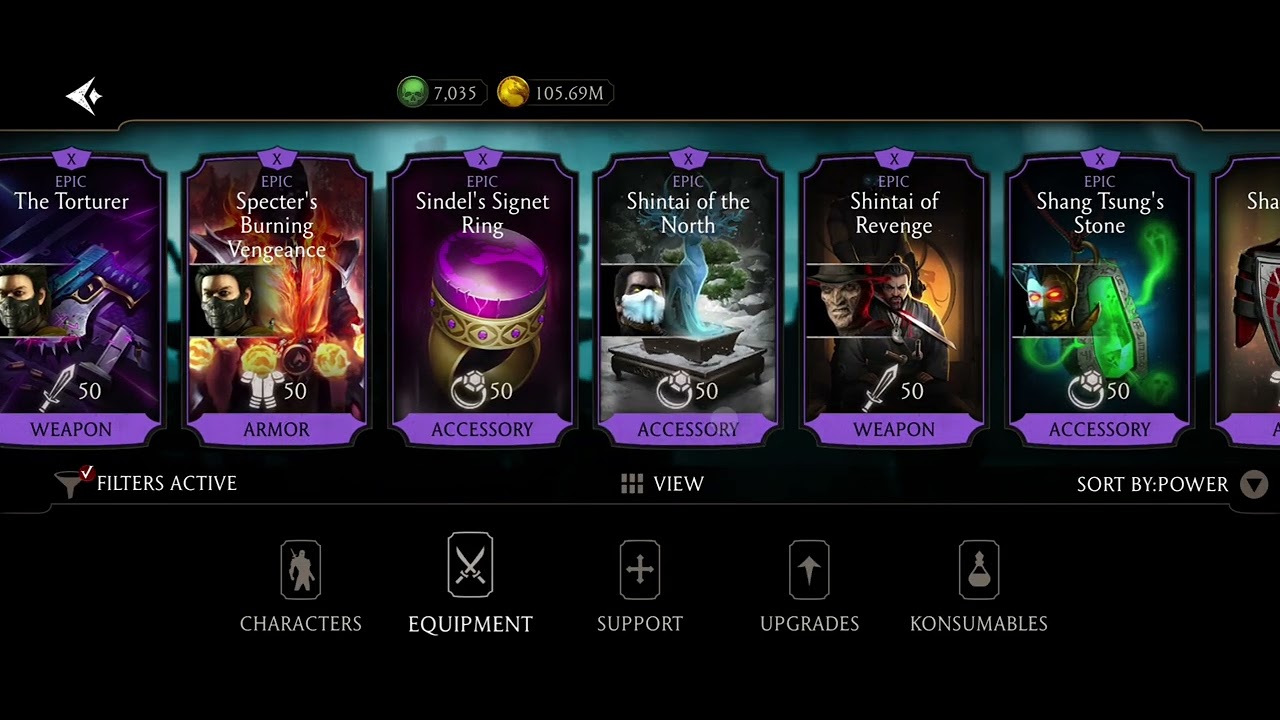 Fusiona Öncelik Verilecek Epik Ekipman tavsiyeleri!!! (Mortal Kombat Mobil)