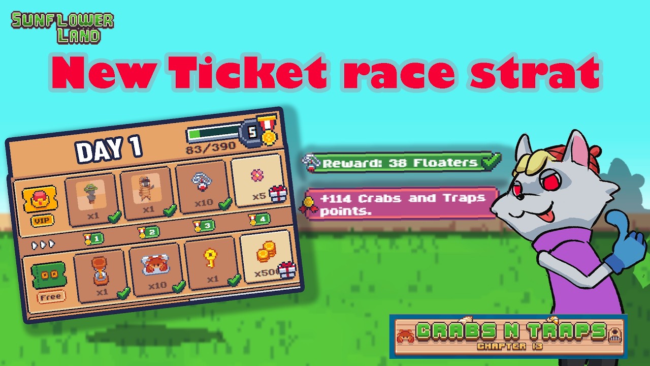 New Ticket Race strategy and tips | Sunflower Land