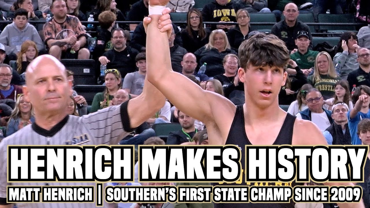 Matt Henrich Wins First State Title! | 150 Pound Champ is Southern's First Since 2009!