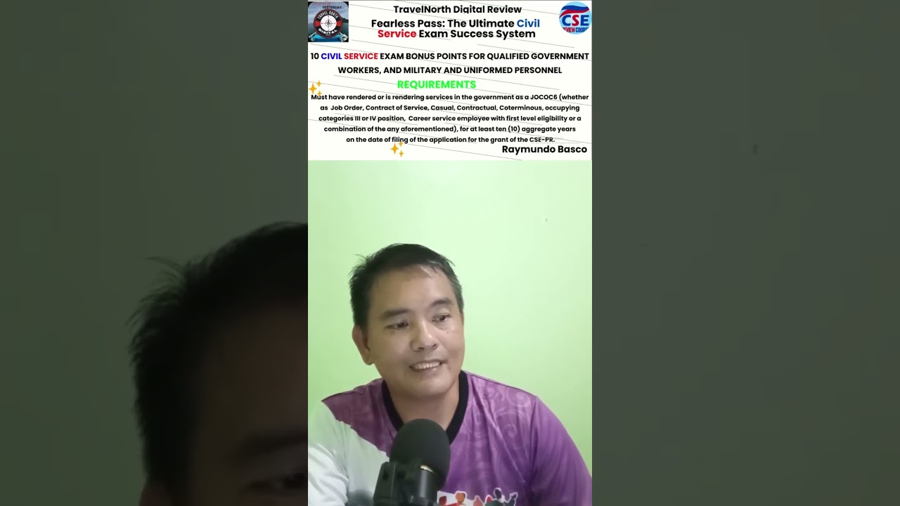 Eligibility Criteria for Civil Service Exam Bonus