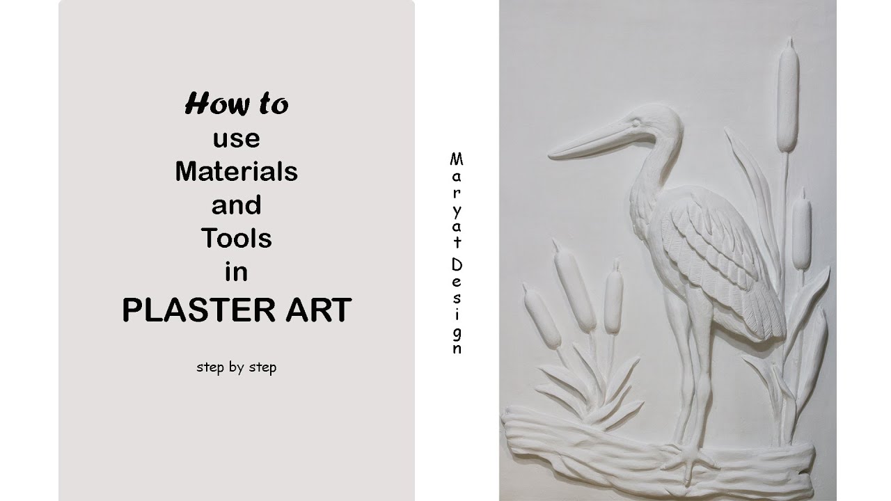 Introduction and use of tools and materials in RELIEF ART/3D ART/PLASTER ART