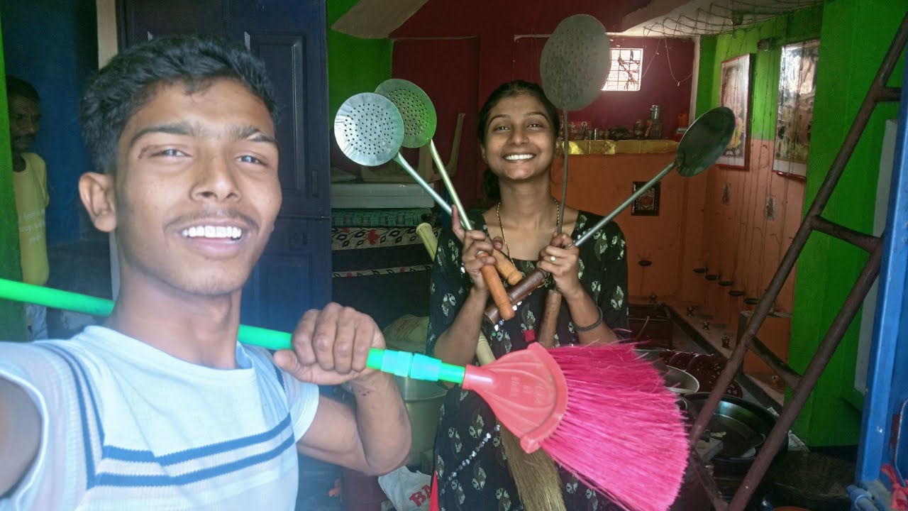 Ghar Ki Safai Me Bura Haal 🥵 Didi Ke Sath Prank 😅
