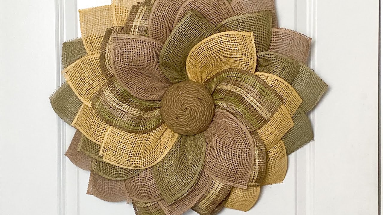 How to Make a Smaller Sized Swirl Flower Wreath using a UITC Board - Carrie's Wreath Creations