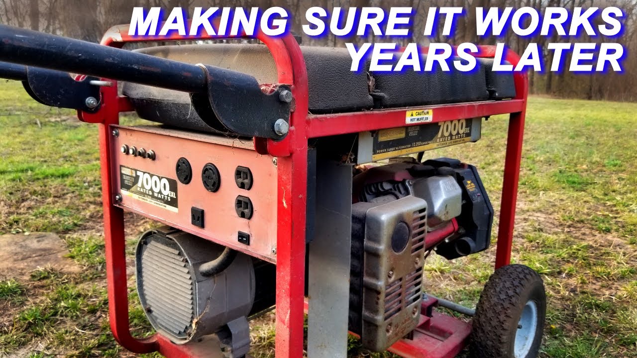 Getting A Generac Generator Out Of Storage An Making Sure It Still  Works
