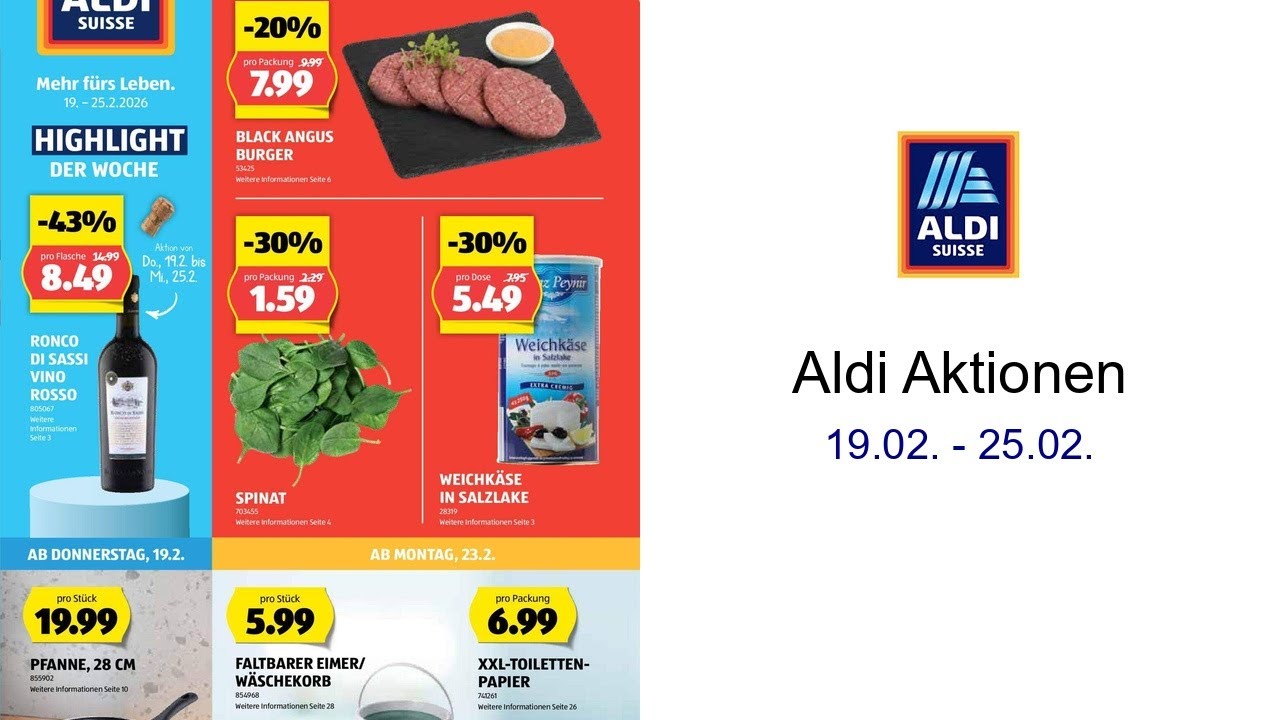 Aldi Aktionen 19.02. - 25.02.