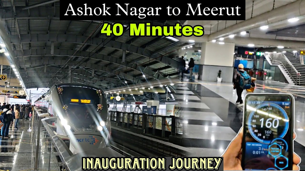 Inauguration Special full Journey in Namo Bharat from New Ashok Nagar to Meerut South