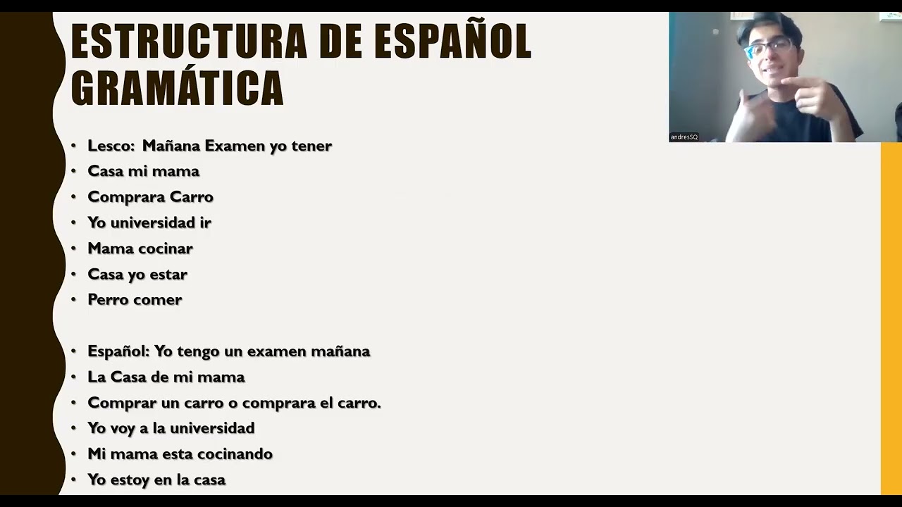 explicar de lesco o español
