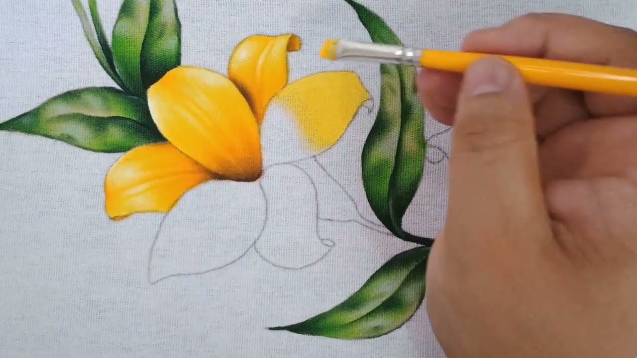 Lírios Pintura em Tecido Parte 2 Aula 551 - Apostila 2 Projeto 6