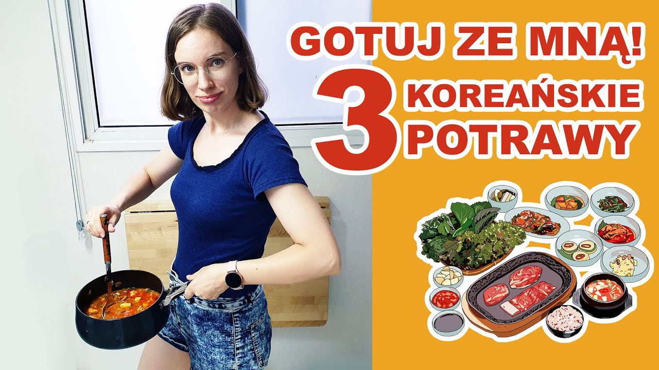 Gotujemy TRZY POPULARNE KOREAŃSKIE DANIA! PRZEPISY! [Pyra w Korei]