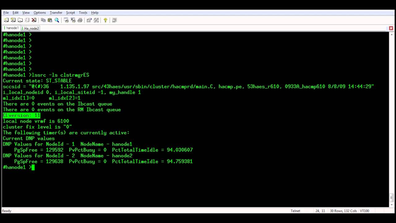 HACMP useful commands  | Power HA commands