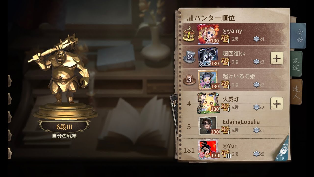 スタダはんたーらんく 【第五人格】【IdentityV】