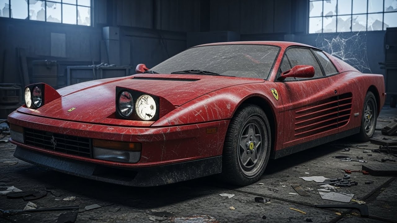 I Found a Forgotten Ferrari Testarossa 1986 Rotting Away  Full ASMR Restoration |Brand Restorations|
