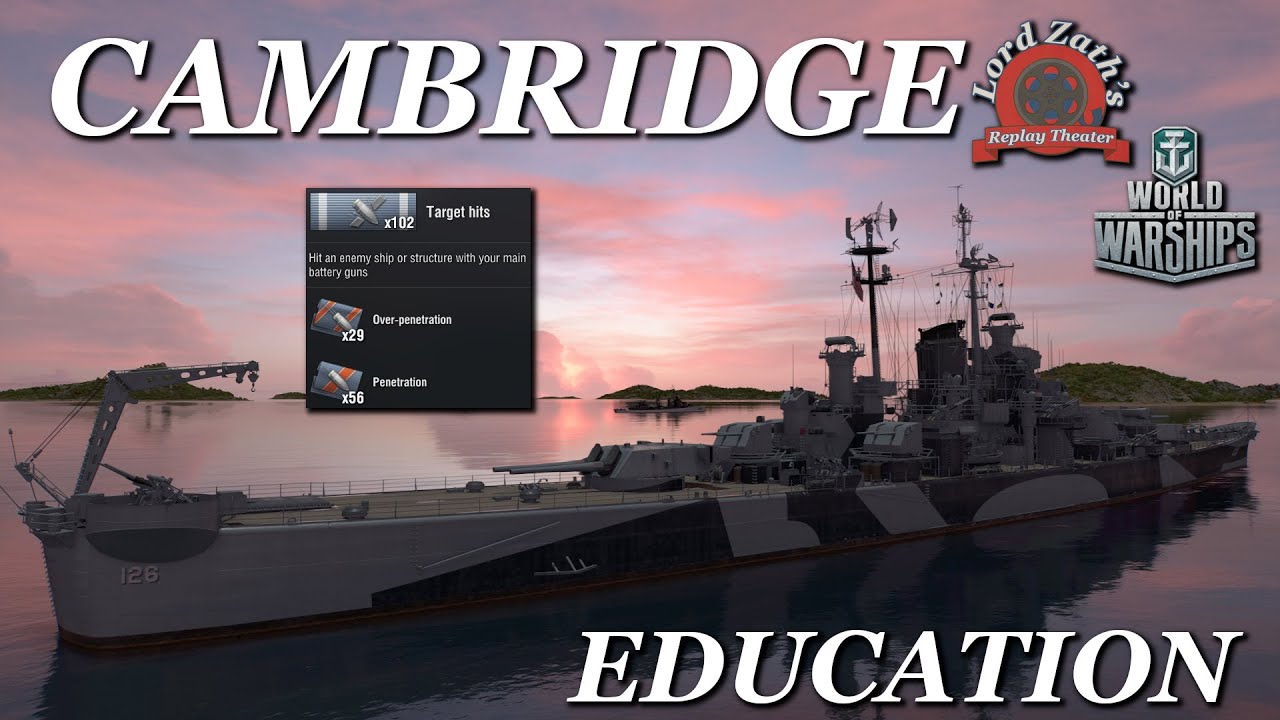 Education – Cambridge Tier IX USN CA | Sunset Isles Replay Analysis | World of Warships 2026