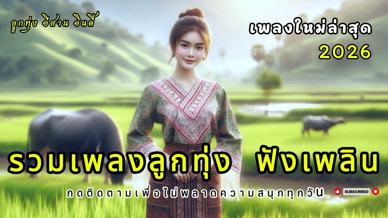 เพลงลูกทุ่งเพราะๆ 2026  คนไกลบ้าน ฟังเพลิน ฟังสบาย ในวันทำงาน เพลงใหม่ล่าสุด เติมกำลังใจ