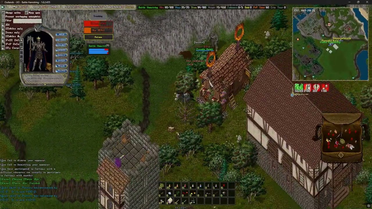 BATTLE HAMSTRING - Ultima Online: Outlands Faction PvP
