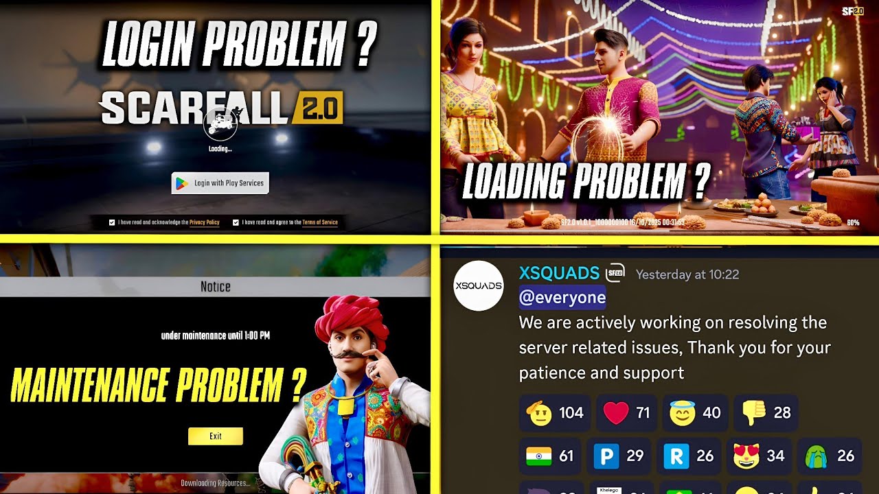 ScarFall 2.0 Login Problem Fixed! | Game Not Opening & Loading Issue Solved 🤯