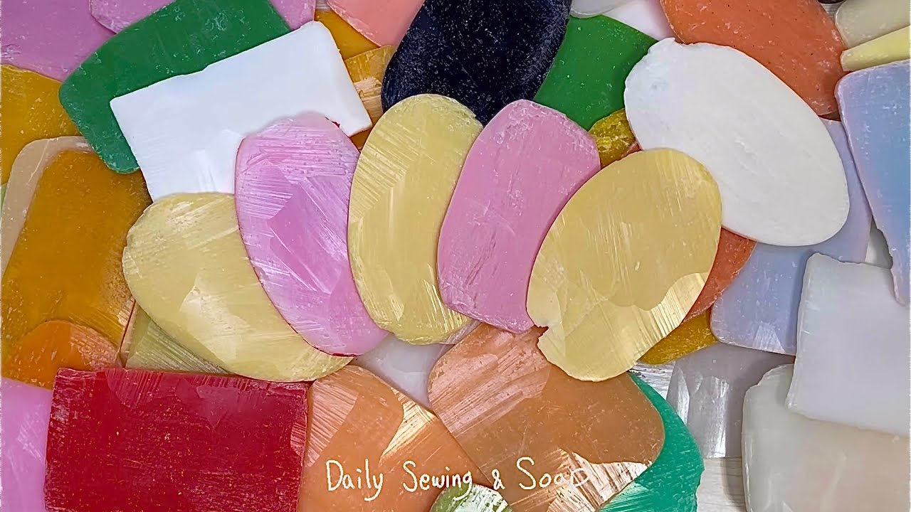 Breaking dry soap plates. Soap ASMR. Satisfying video. Relaxing sounds /34/