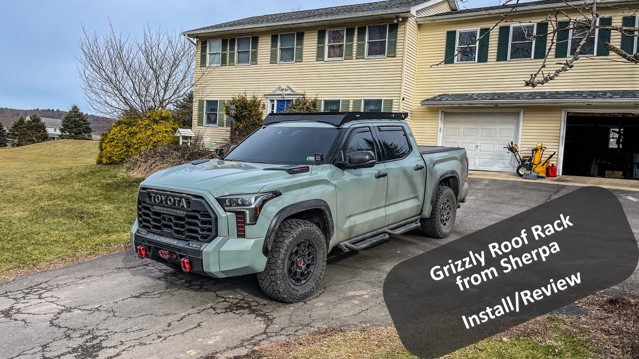 How to Install Roof Rack on 2022 Toyota Tundra (with review)...Grizzly Roof Rack by Sherpa