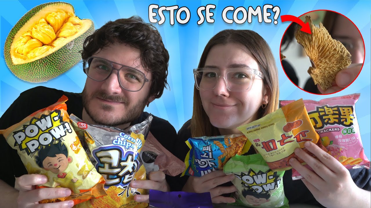 PROBANDO SNACKS RAROS ASIÁTICOS 🎌 🇨🇳 🇰🇷