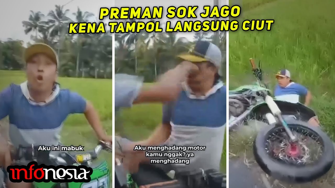 KAPOK...! Preman Mabuk Palak Sopir Truk, Dihajar Langsung Nyungsep