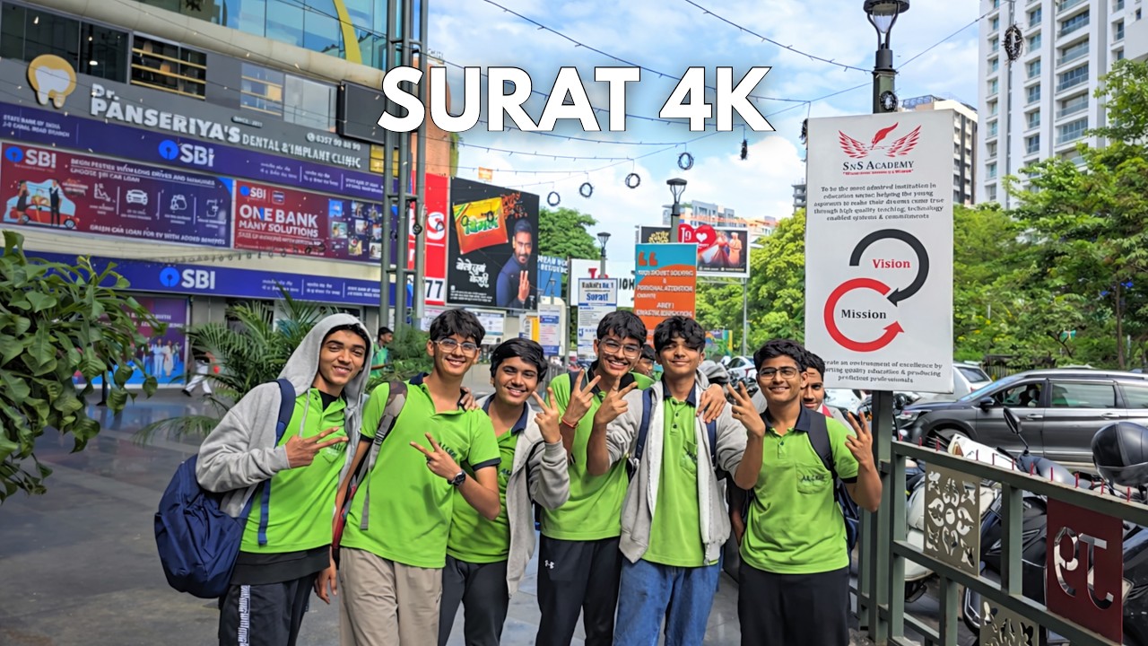 Unexpected Moment in India 😄 | Walking in Surat 🇮🇳 | Real People & City Vibes in 4K