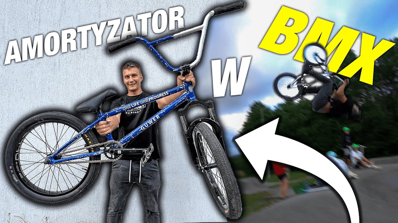 MTBMX 😅 ZAMONTOWAŁEM AMORTYZATOR DO BMXa 🤯