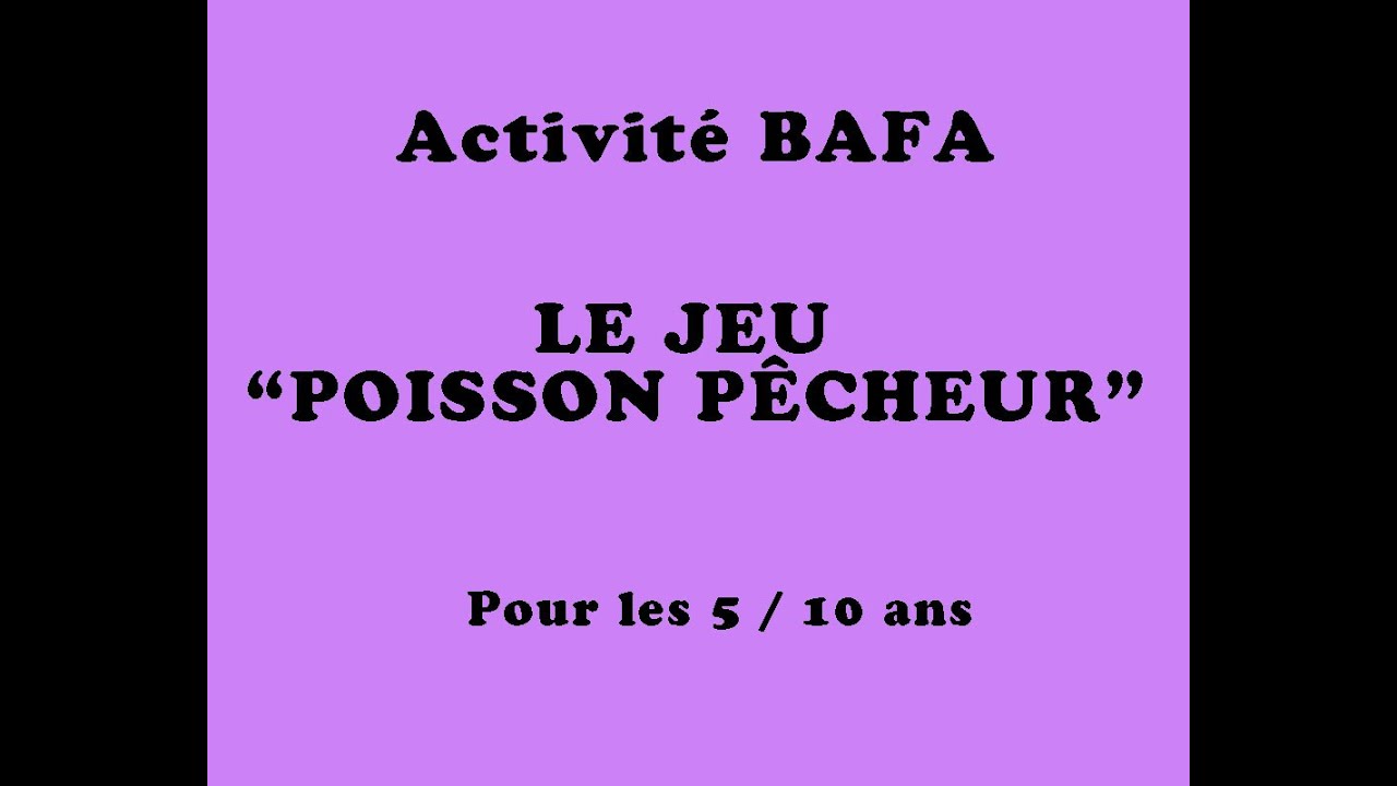 [animyjob.com] Activité Bafa - Poisson pêcheur  -