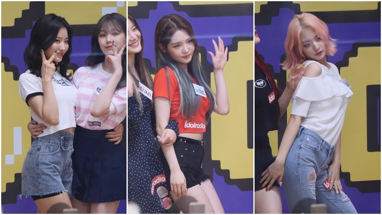 190619 프로미스나인 이새롬 노지선 이나경 직캠 포토타임 입장 fromis_9 SAEROM NAGYUNG JISUN fancam @ 아이돌라디오 by Spinel