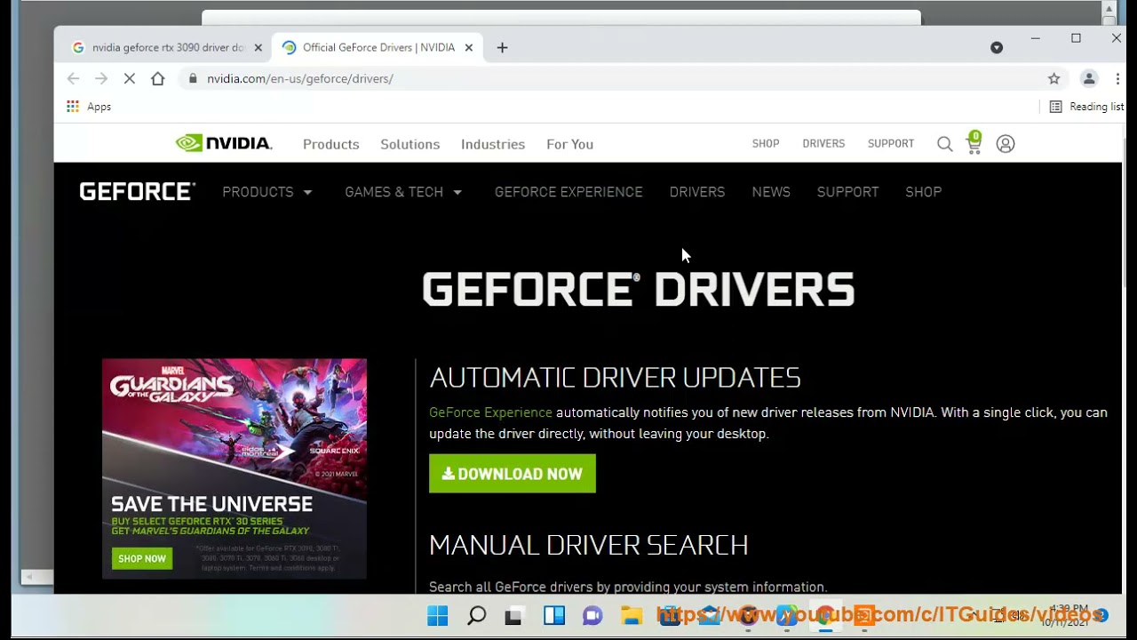 Download GeForce RTX 3090 Driver for Windows 11/10/8/7