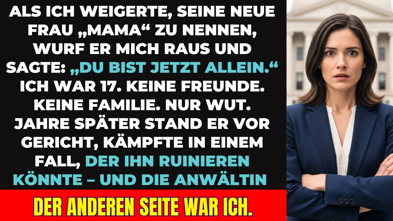 Mein Vater warf mich mit 17 raus – er wusste nicht, dass ich ihm später vor Gericht gegenüberstand