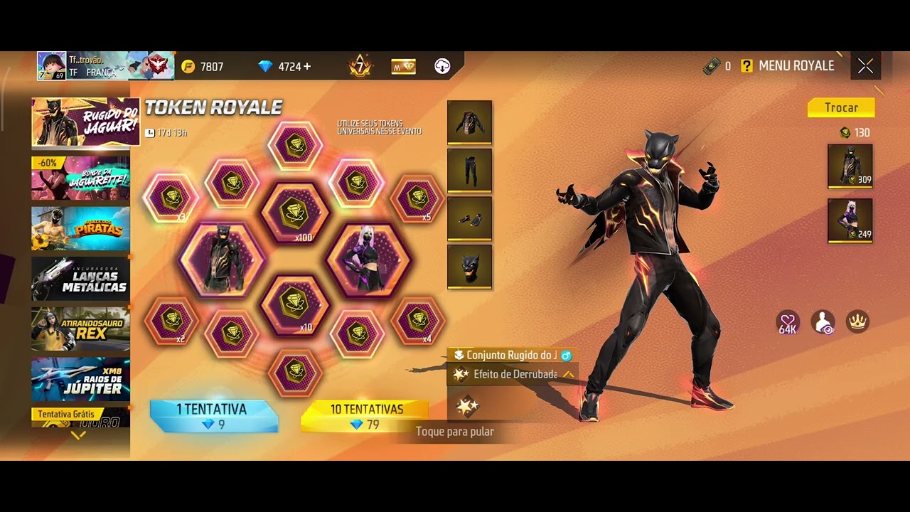 Pegando a nova skin do jaguar e bônus de Dimas muito roubado 2300 Dimas 