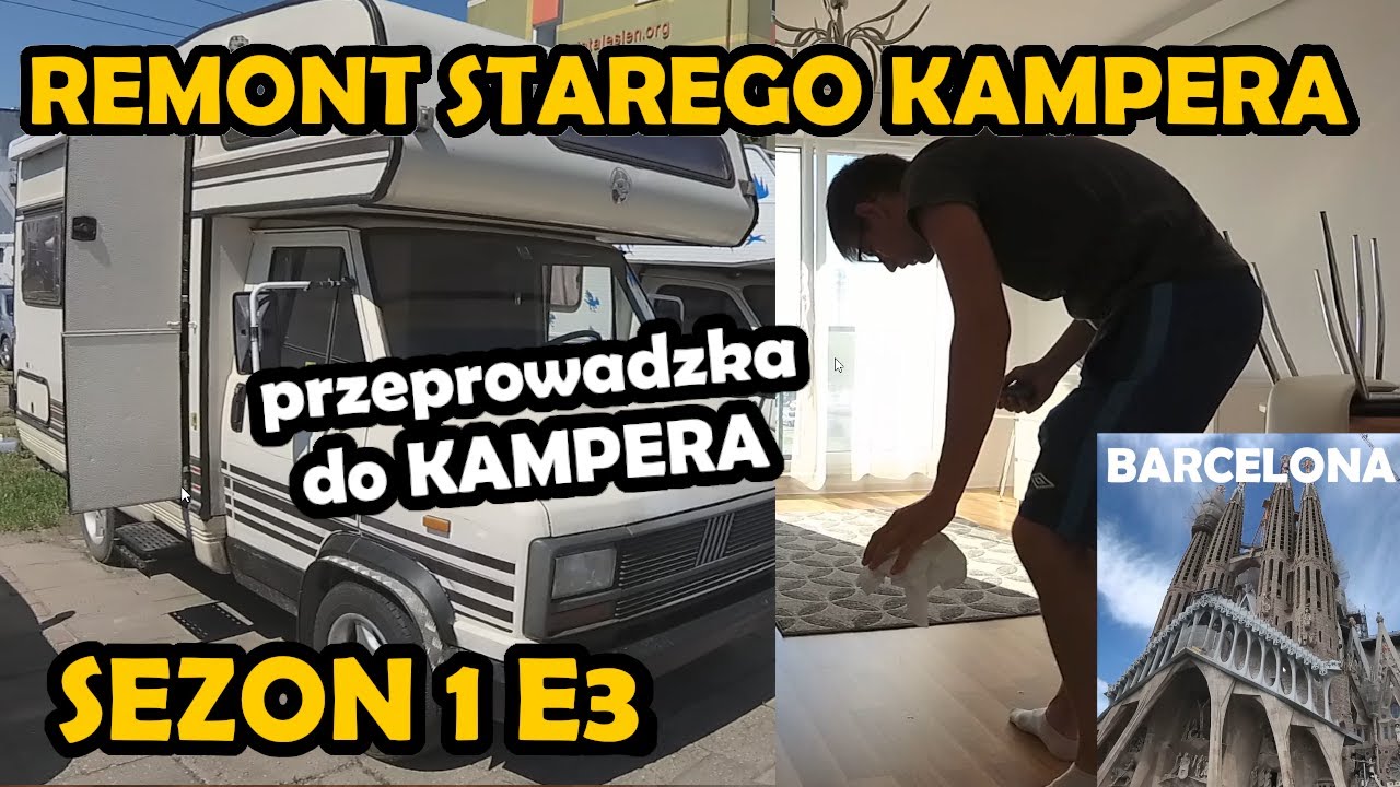 [S1E3] - Przeprowadzka do kampera, remont starego kampera, kończymy łazienkę