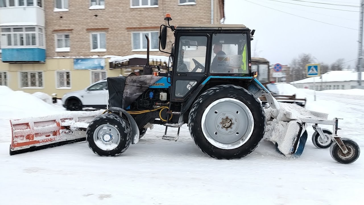 Очистка дорог от снега 316 часть