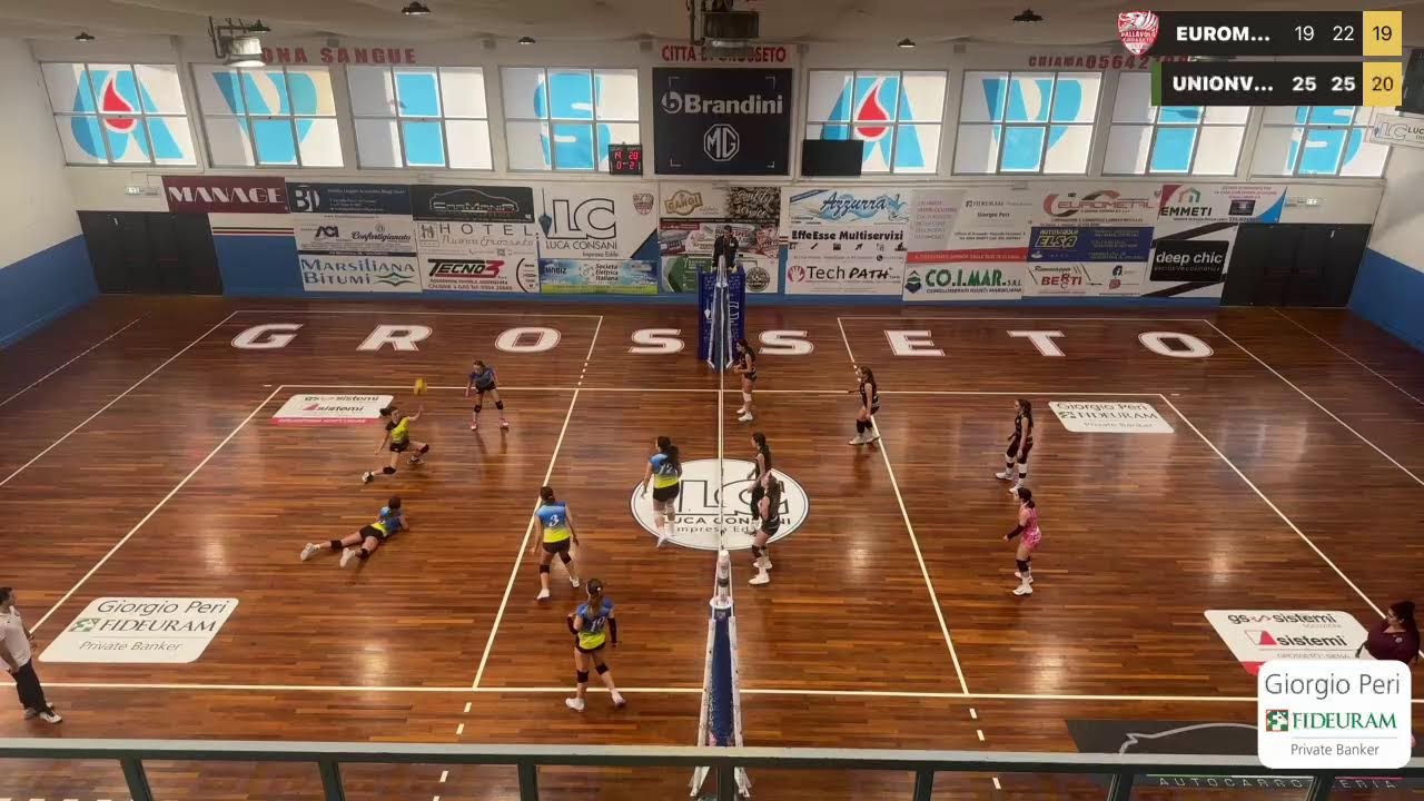 Live alimentato dall'app Swish Live EUROMETAL GR VS UNIONVOLLEY