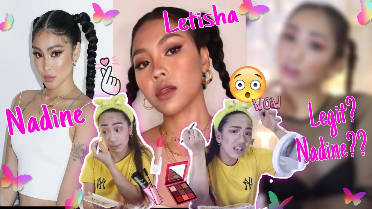 I TRIED FOLLOWING LETISHA VELASCO MAKE UP TUTORIAL | NADINE LUSTRE MAKE UP INSPIRED | Simply Gellie