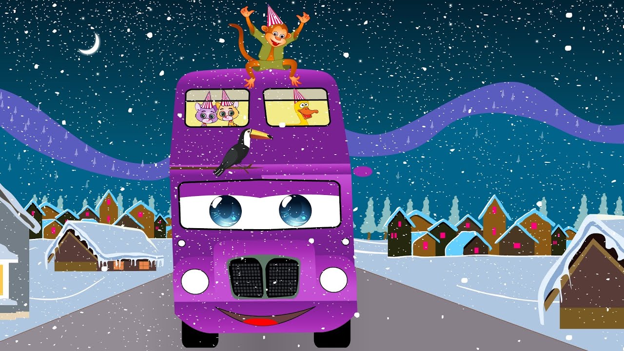 The Wheels On The Bus | Zoo Animal Song | Animals Nursery Rhyme | Kindergarten Baby Song |  Rhymes |