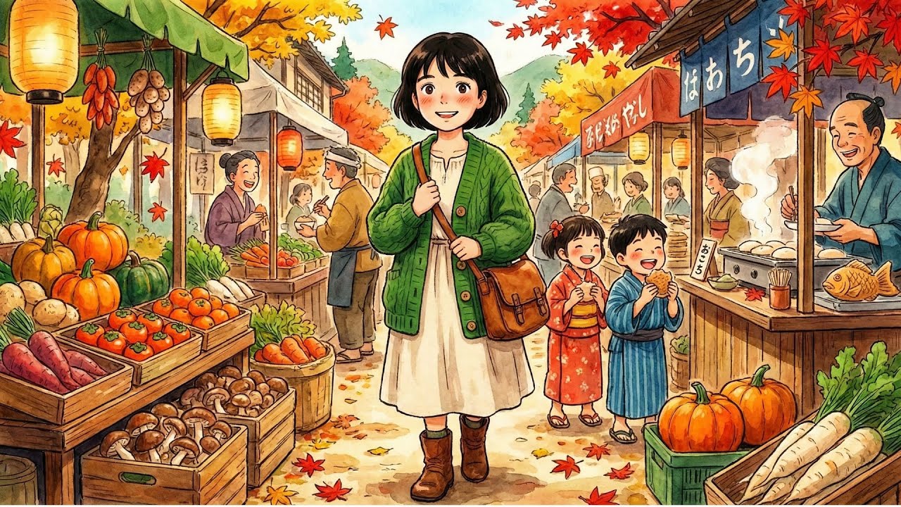 Harvest Festival 🎃 Pumpkin Soup & Homemade Bread | Ghibli Animation